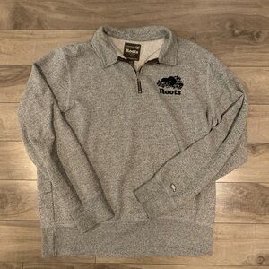 ROOTS SALT & PEPPER QUARTER ZIP